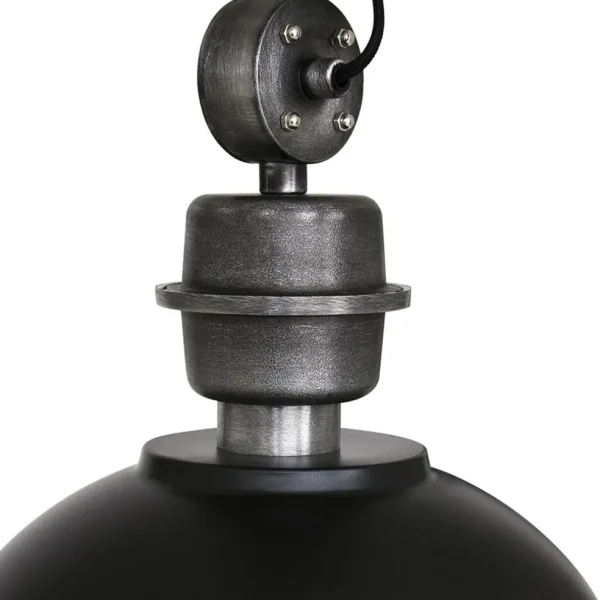industrile_lichts_hanglam_2.webp Outlet Straluma Industriële 3-lichts hanglamp bikkel mat zwart