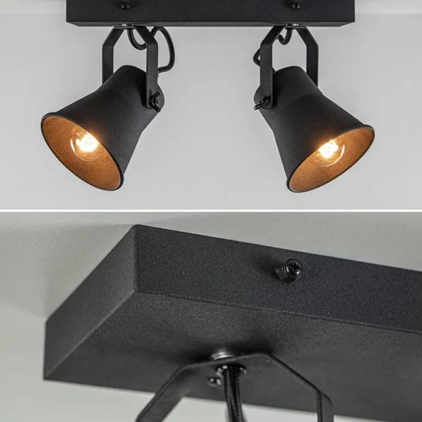 industrile_lichts_plafond_1.webp Online Straluma Industriële 2-lichts plafondspot mat zwart