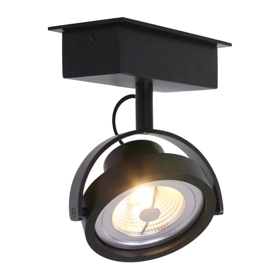 industrile_plafondspot_zw_0.webp Discount Straluma Industriële plafondspot zwart inclusief LED