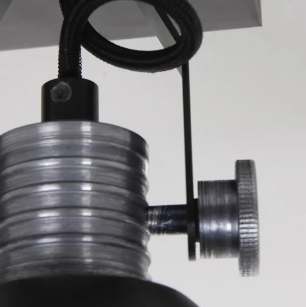 industrile_plafondwandspo_2.webp Online Straluma Industriële plafond/wandspot zwart inclusief LED