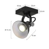 industrile_plafondwandspo_3.webp Online Straluma Industriële plafond/wandspot zwart inclusief LED