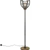 Sale Straluma Industriële vloerlamp zwart staal met houten details