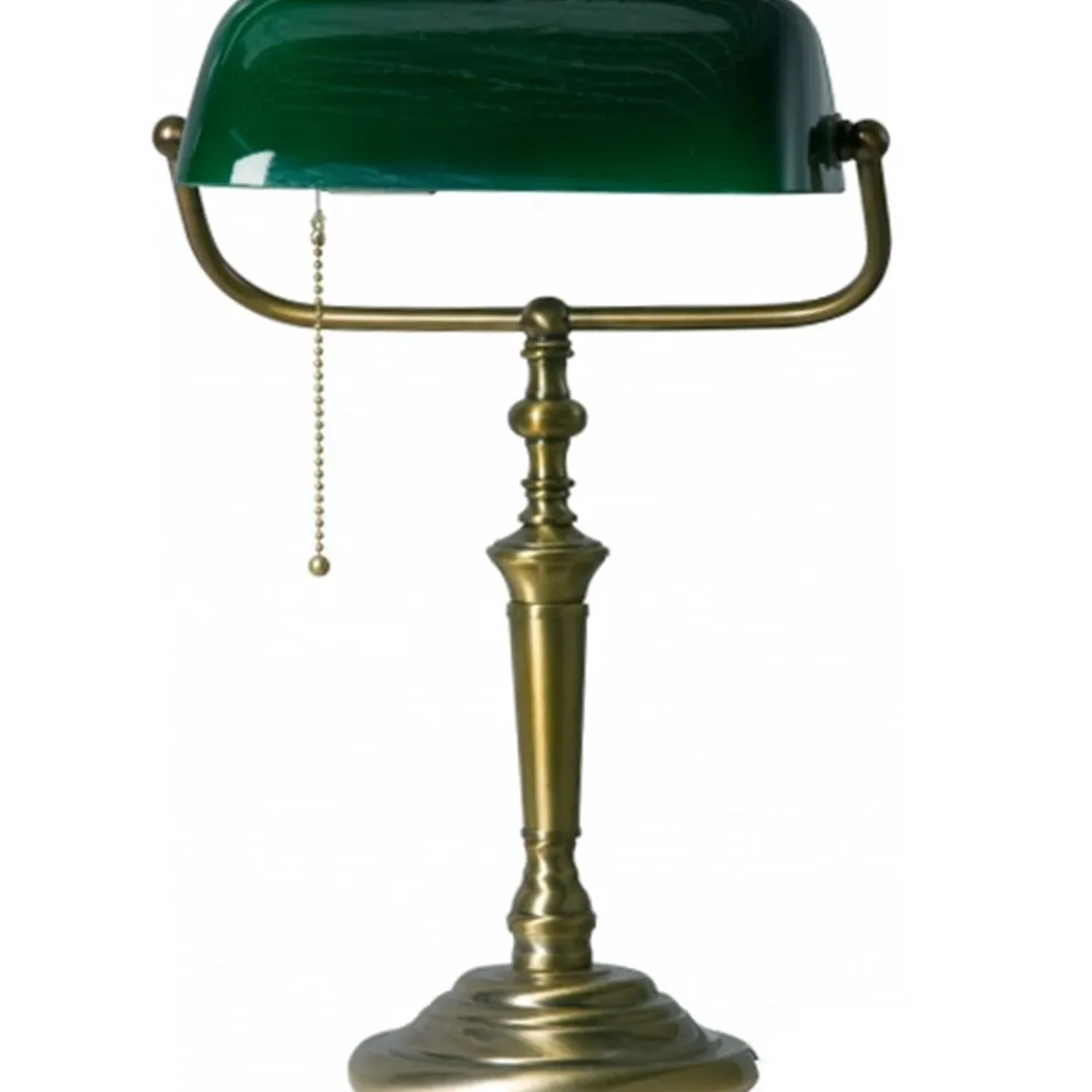 klassieke_bankierslamp_gr_0.webp Sale Straluma Klassieke bankierslamp groen met Brons