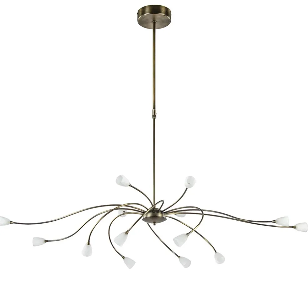 klassieke_eettafelhanglam_0.webp Cheap Straluma Klassieke eettafelhanglamp brons met wit glas dim to warm