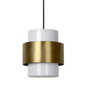 klassieke_hanglamp_goud_m_0.webp Cheap Straluma Klassieke hanglamp goud met opaal glazen kap