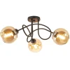 klassieke_plafondlamp_lic_1.webp Discount Straluma Klassieke plafondlamp 3-lichts met amber glas