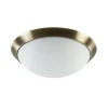 klassieke_plafonnire_bron_0.webp Clearance Straluma Klassieke plafonnière brons met wit glas 30 cm