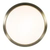 klassieke_plafonnire_bron_2.webp Clearance Straluma Klassieke plafonnière brons met wit glas 30 cm