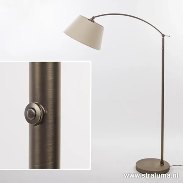 klassieke_vloerlamp_brons_1-1.webp Cheap Straluma Klassieke vloerlamp brons met creme kap