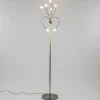 Hot Straluma Klassieke vloerlamp brons met wit gevlamd glas en dimbaar LED