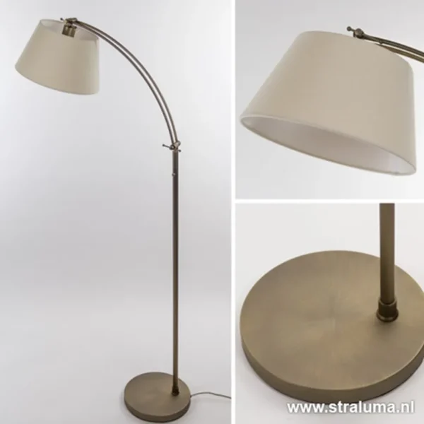 klassieke_vloerlamp_brons_3-1.webp Cheap Straluma Klassieke vloerlamp brons met creme kap