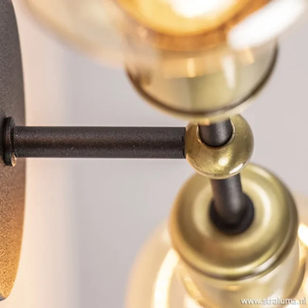 klassieke_wandlamp_zwarta_2.webp Store Straluma Klassieke wandlamp zwart-antiek brons
