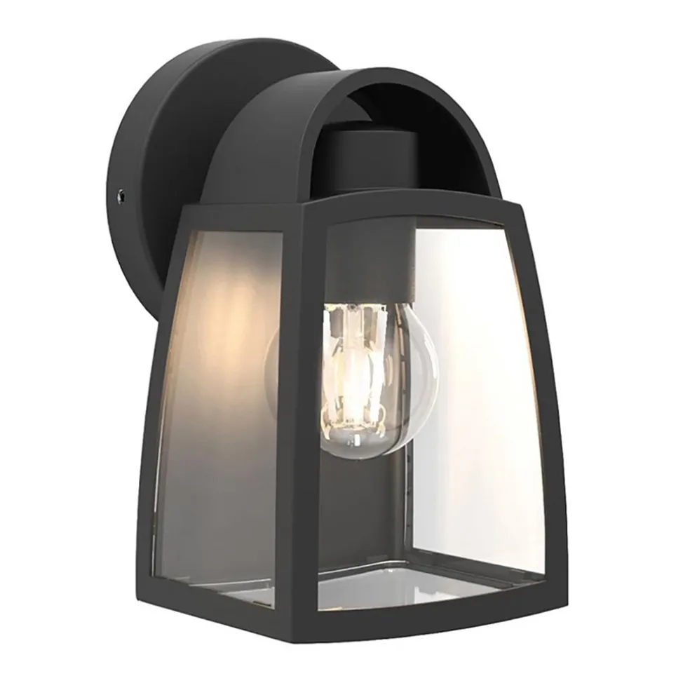 kleine_buitenlamp_lantaar_0.webp Flash Sale Straluma Kleine buitenlamp lantaarn wand mat zwart
