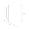 kleine_design_wandlamp_xe_3.webp Fashion Straluma Kleine design wandlamp Xera wit