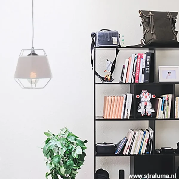 kleine_grijze_hanglamp_dr_4.webp Online Straluma Kleine grijze hanglamp draad met stof