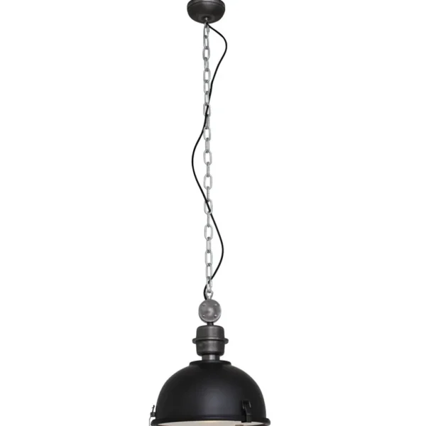 kleine_hanglamp_bikkel_zw_1.webp Outlet Straluma Kleine hanglamp Bikkel zwart industrieel