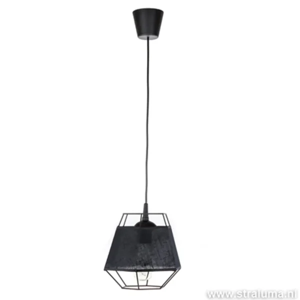 kleine_hanglamp_draad_zwa_1.webp Cheap Straluma Kleine hanglamp draad zwart met stof