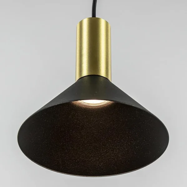 Store Straluma Kleine hanglamp driehoek zwart met brons