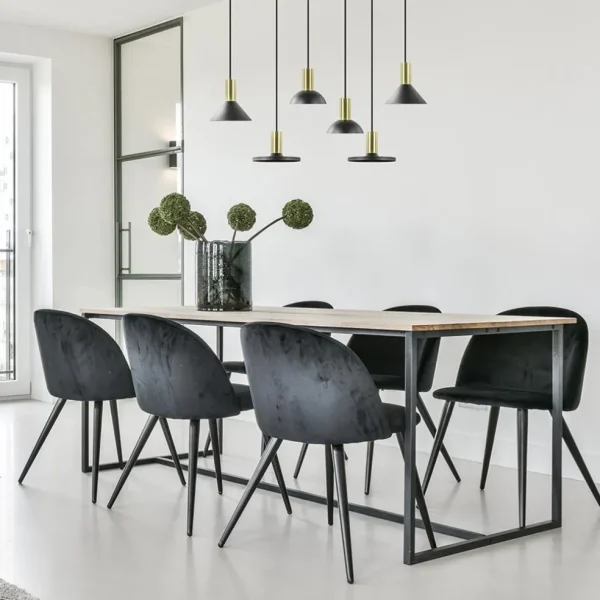 Store Straluma Kleine hanglamp driehoek zwart met brons