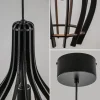kleine_hanglamp_kegel_hou_2.webp Online Straluma Kleine hanglamp kegel houten lamellen zwart