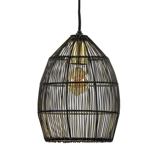 kleine_hanglamp_meya_zwar_0.webp Sale Straluma Kleine hanglamp Meya zwart met goud draad