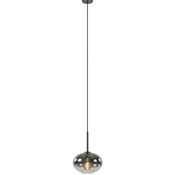 Shop Straluma Kleine hanglamp smoke glas gradient met zwart