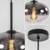Shop Straluma Kleine hanglamp smoke glas gradient met zwart