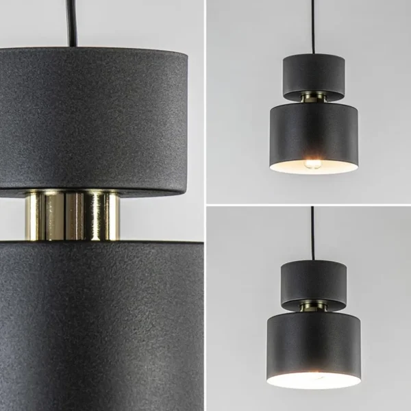 kleine_hanglamp_zwart_met_3.webp Flash Sale Straluma Kleine hanglamp zwart met goud accent