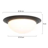 kleine_led_plafondlamp_zw_3.webp Best Sale Straluma Kleine LED plafondlamp zwart met wit glas IP44
