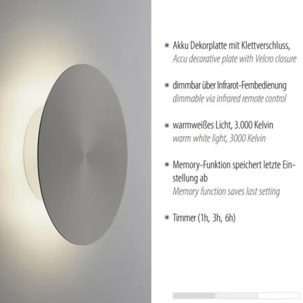 kleine_led_wandlamp_op_ac_2.webp Flash Sale Straluma Kleine LED wandlamp op accu grijs