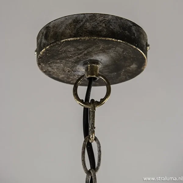 Outlet Straluma Kleine oosterse hanglamp Kadiri brons