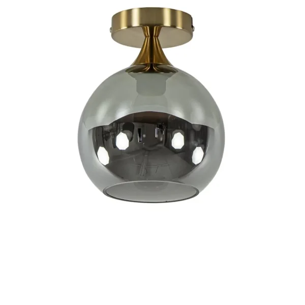 kleine_plafondlamp_goud_m_0.webp Fashion Straluma Kleine plafondlamp goud met smoke glas