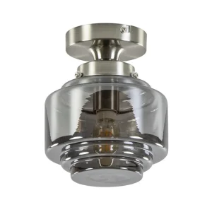 kleine_plafondlamp_haltoi_0.webp Outlet Straluma Kleine plafondlamp hal/toilet met smokey glazen kap