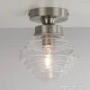 kleine_stalen_plafondlamp_1.webp Online Straluma Kleine stalen plafondlamp glas helder