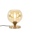 kleine_tafellamp_goud_met_1.webp Online Straluma Kleine tafellamp goud met amber kleurig glas