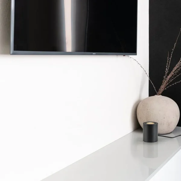 Discount Straluma Kleine tafellamp spot mat zwart metaal