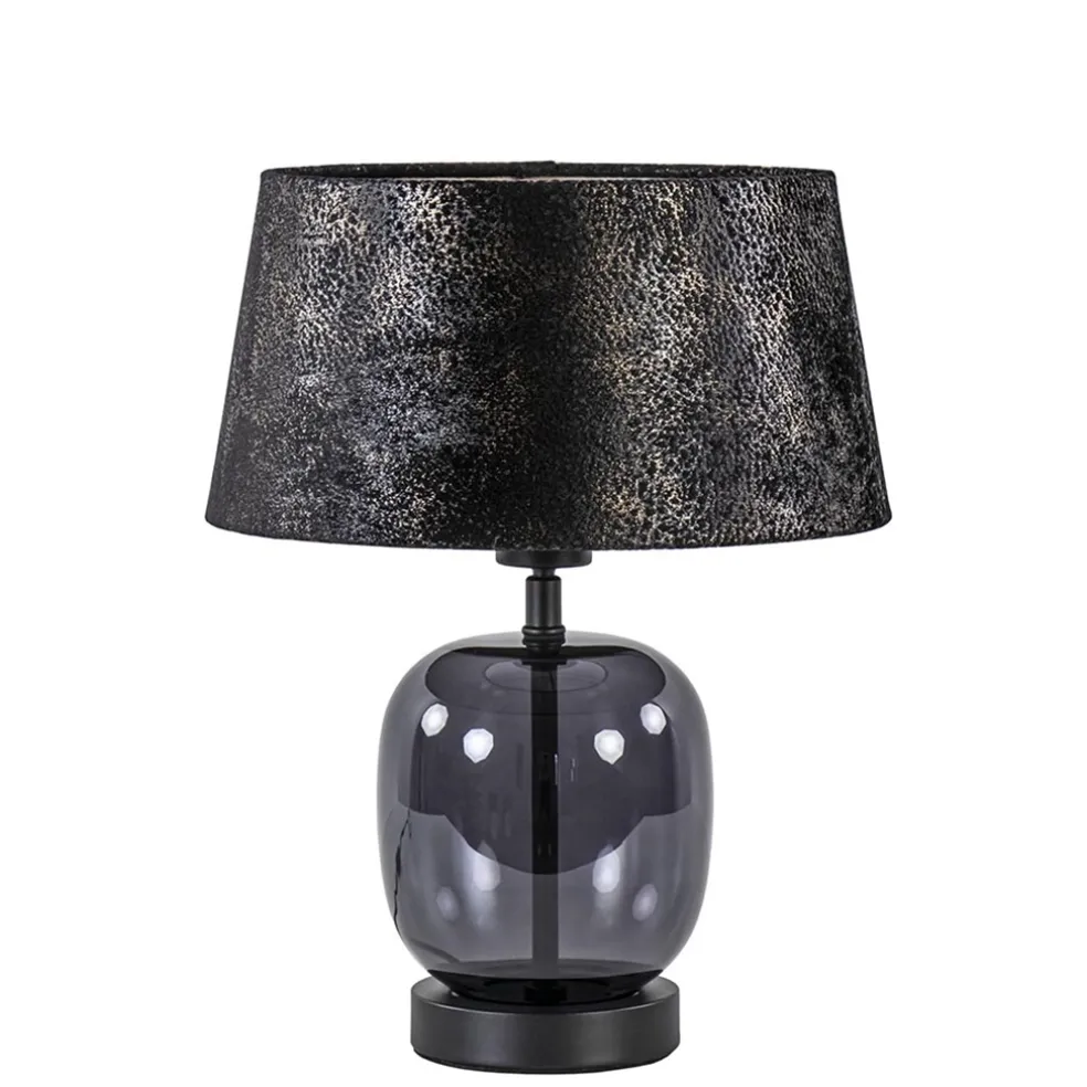 kleine_tafellamp_zwart_gl_0.webp Cheap Straluma Kleine tafellamp zwart glas met stoffen kap