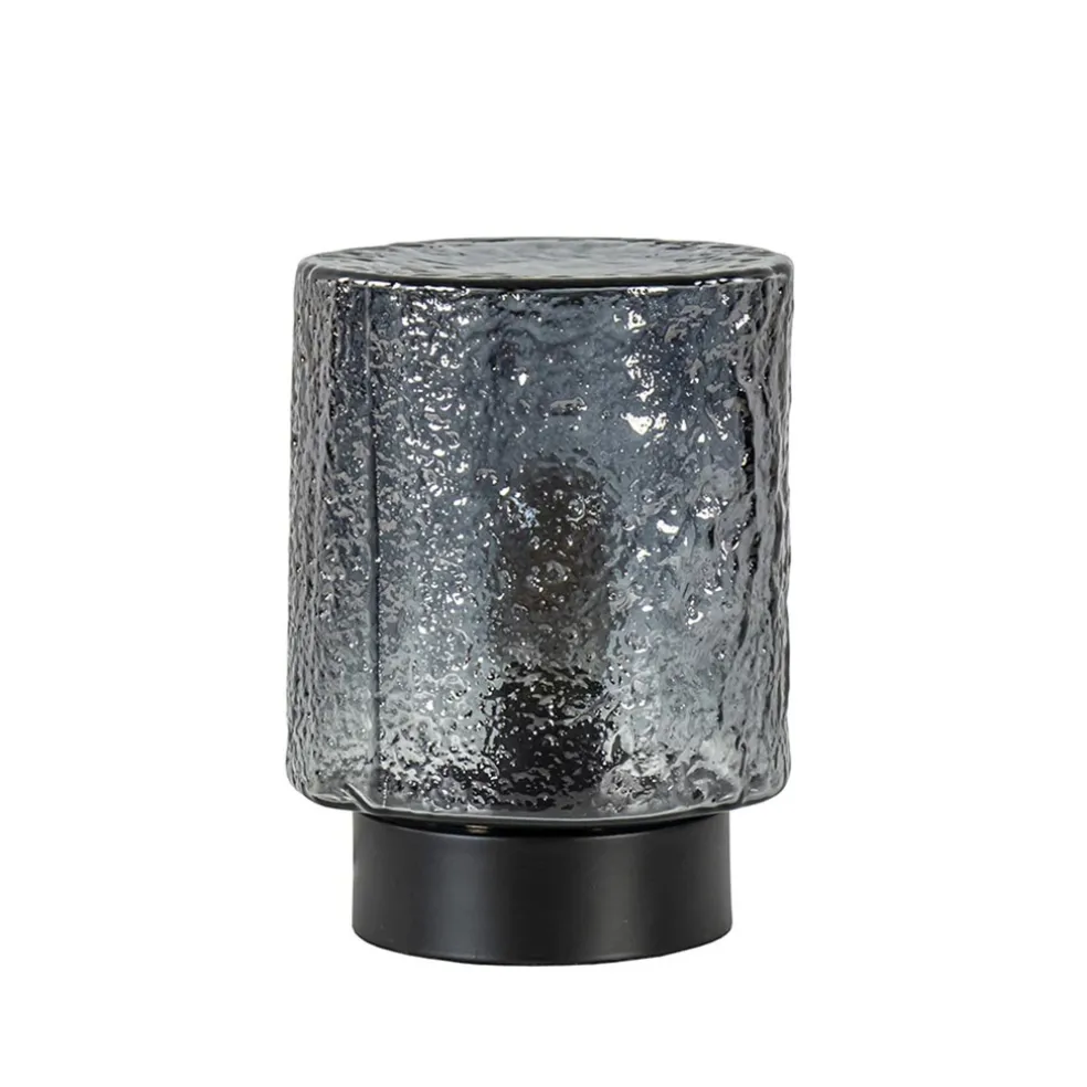 kleine_tafellamp_zwart_me_0-1.webp New Straluma Kleine tafellamp zwart met smoke glazen kap