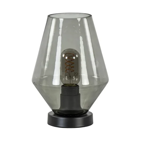 kleine_tafellamp_zwart_me_0.webp Hot Straluma Kleine tafellamp zwart met smoke glas