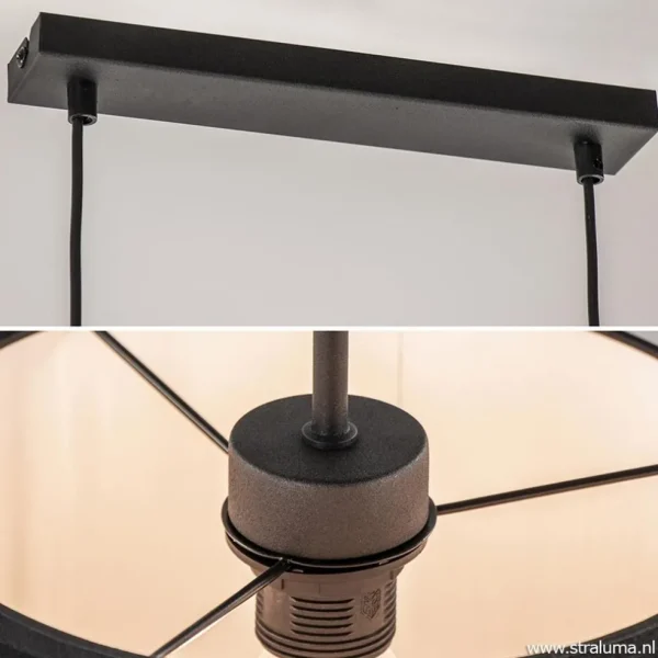 l_hanglamp_met_zwarte_kap_3.webp Online Straluma 4-L Hanglamp met zwarte kappen