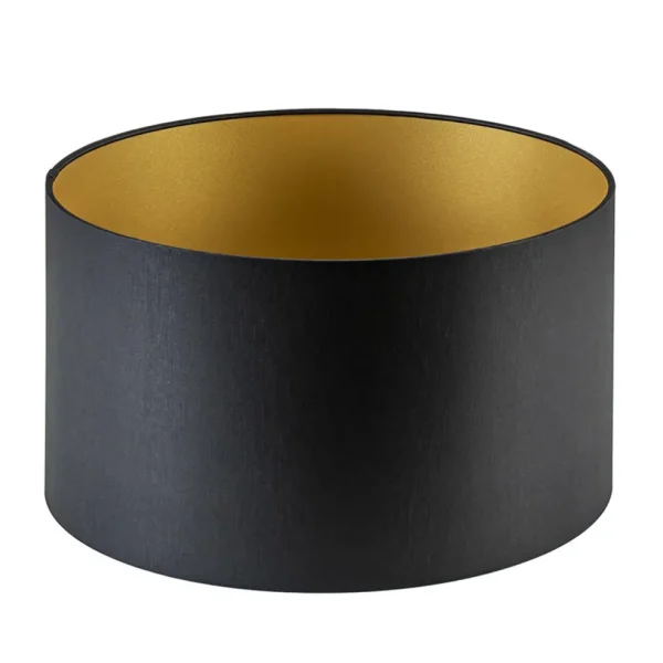 lampenkap_zwartgoud_cilin_0.webp Store Straluma Lampenkap zwart/goud cilinder met gouden binnenzijde, hoogte 20cm, Ø 35cm, warm omgeslagen