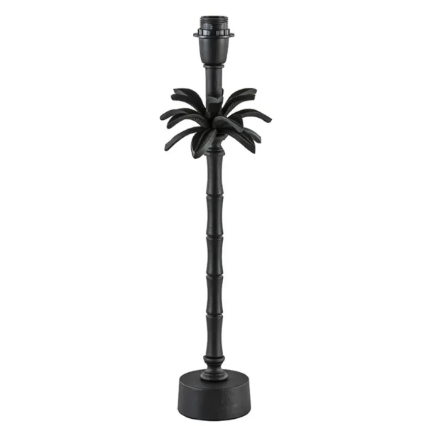 New Straluma L&L lampvoet Armata mat zwarte palmboom
