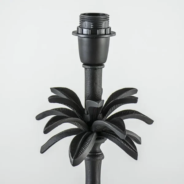 New Straluma L&L lampvoet Armata mat zwarte palmboom