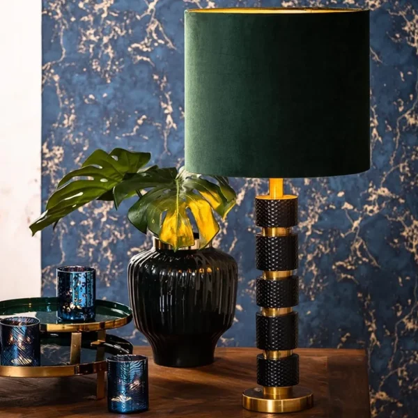 lampvoet_azoyu_zwartbrons_4.webp Shop Straluma Lampvoet Azoyu zwart/brons exclusief kap