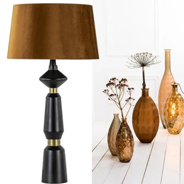 lampvoet_ilvar_mat_zwart__4.webp Cheap Straluma Lampvoet Ilvar mat zwart + antiek brons