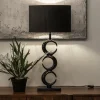 Shop Straluma Lampvoet Maan shiny zwart exclusief kap
