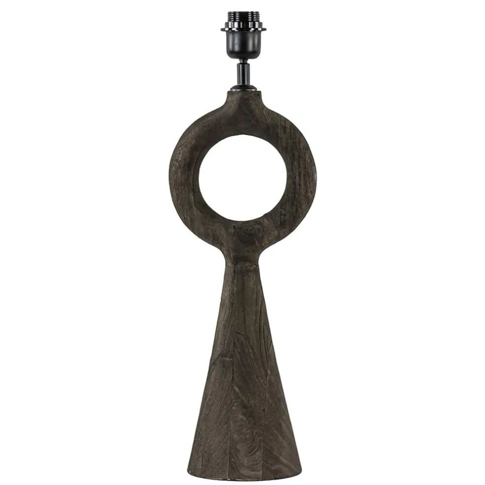 lampvoet_sabuli_hout_donk_0.webp Hot Straluma Lampvoet Sabuli hout donker bruin excl. kap