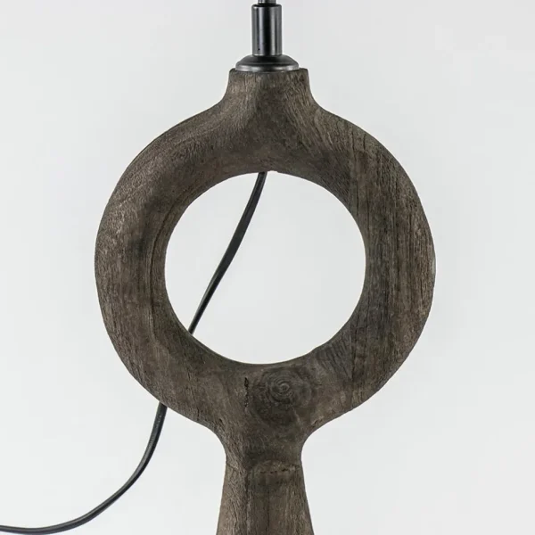 Hot Straluma Lampvoet Sabuli hout donker bruin excl. kap