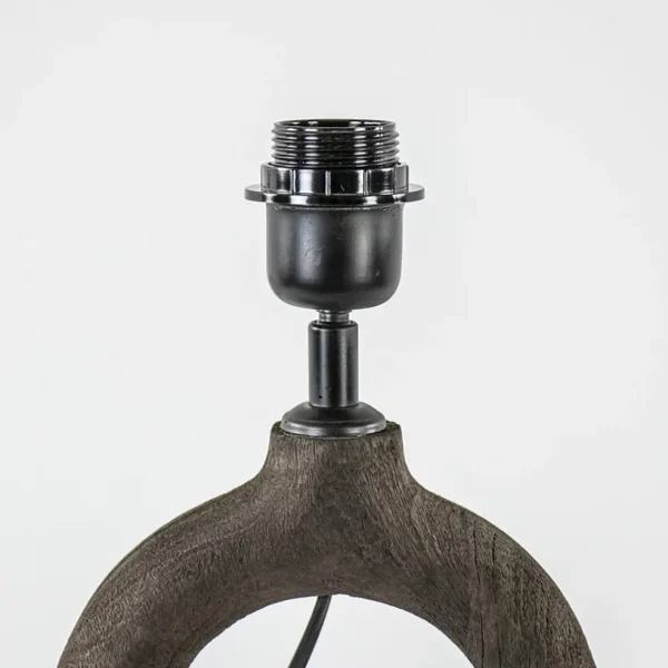 Hot Straluma Lampvoet Sabuli hout donker bruin excl. kap
