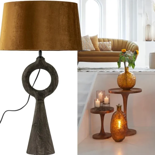 Hot Straluma Lampvoet Sabuli hout donker bruin excl. kap